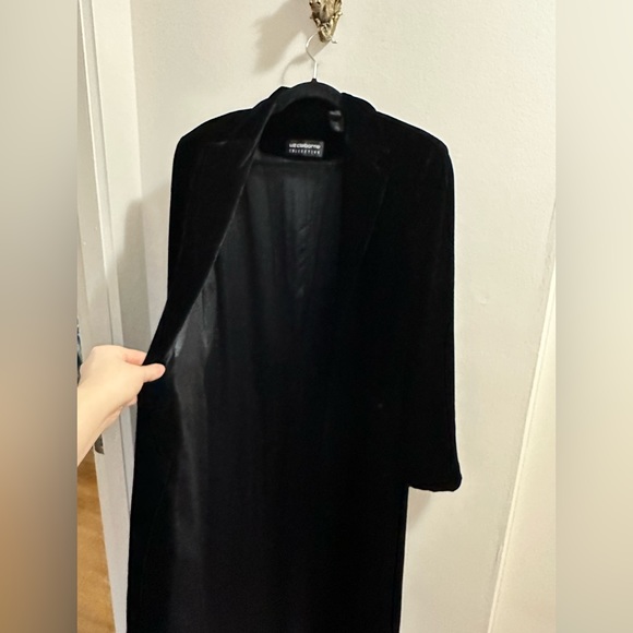 Long Velvet jacket coat - Liz Claiborne / velvet blazer - Picture 12 of 15